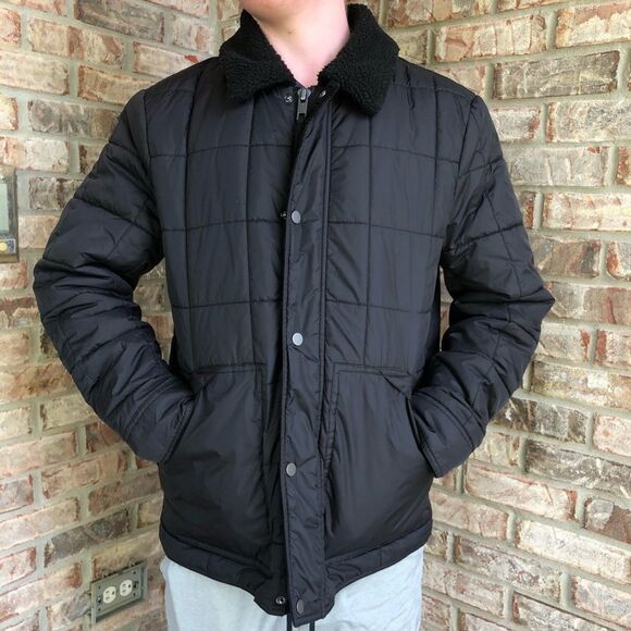 Marc New York Quilted Faux Sherpa Winter Coat M - Picture 1 of 13